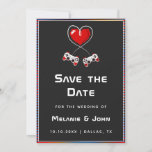 Retro Gamer Gaming Lovers Geek Funny Nerdy Simple  Save The Date<br><div class="desc">Surprise your guests with these fun Save the Date cards featuring romantic gaming illustration. Easily add your info by clicking on the "personalize this template" option.</div>