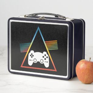 RETRO GAMER GAMING VINTAGE METAL LUNCH BOX