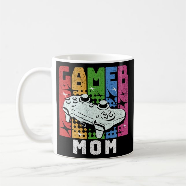 Retro Gamer Mom Coffee Mug (Left)