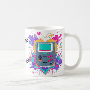 Retro Gamer Mug – Colorful 90s Gameboy Art