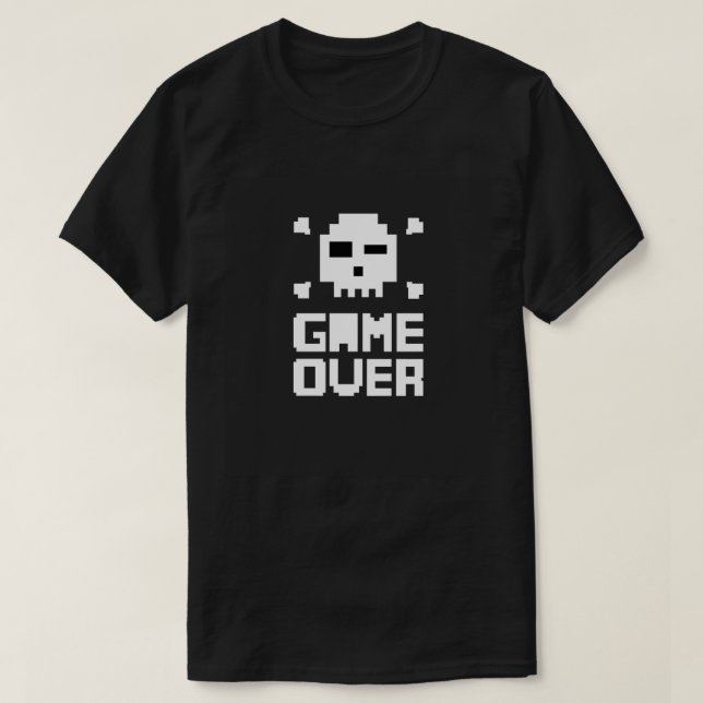 Retro Gamer’s Ultimate Game Over T-Shirt (Design Front)