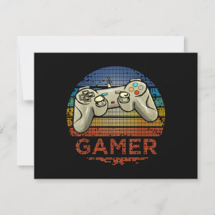 Retro Gamer Video Game Player Boys Girls Teen Kids