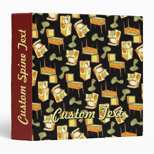 Retro Games Pattern 3 Ring Binder