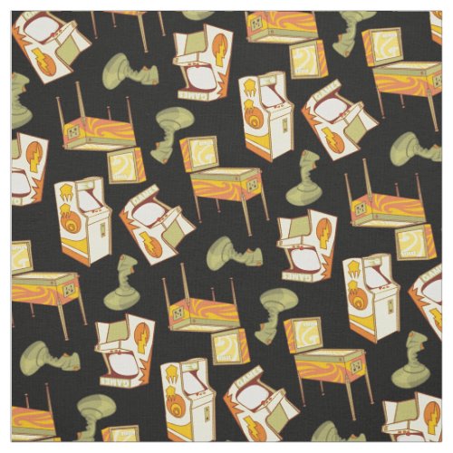 Retro Games Pattern Fabric