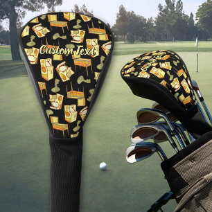 Retro Games Pattern Golf Head Cover