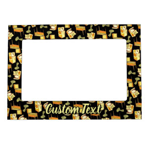 Retro Games Pattern Magnetic Frame