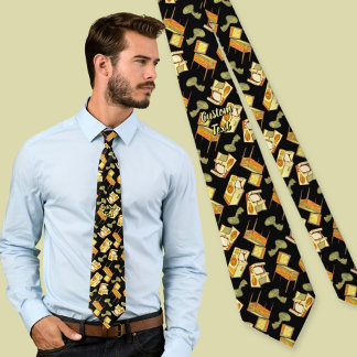 Retro Games Pattern Neck Tie