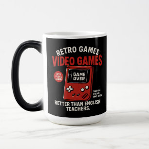  Retro games video games teaching english since  Color Morph Mug