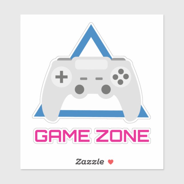 Retro Gaming Controller Neon Sticker (Sheet)