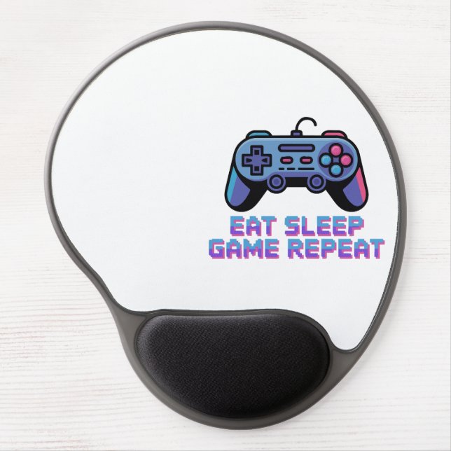 Retro Gaming Desk Mat  Gel Mouse Pad (Front)