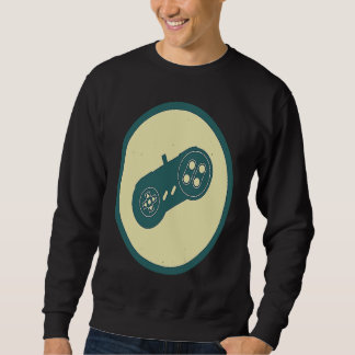 Retro Gaming Pad & Vintage Game Controller Video G Sweatshirt