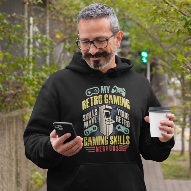 Retro Gaming Skills Flex - Vintage Gamer Hoodie (Creator Uploaded)
