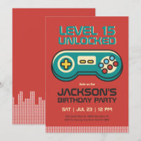 Retro Gaming Video Game Player Gamer Boy Birthday