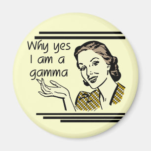 Retro Gamma Tshirts and Gifts Magnet