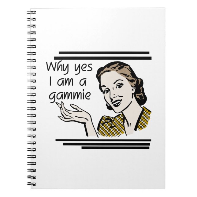 Retro Gammie Gifts Notebook (Front)