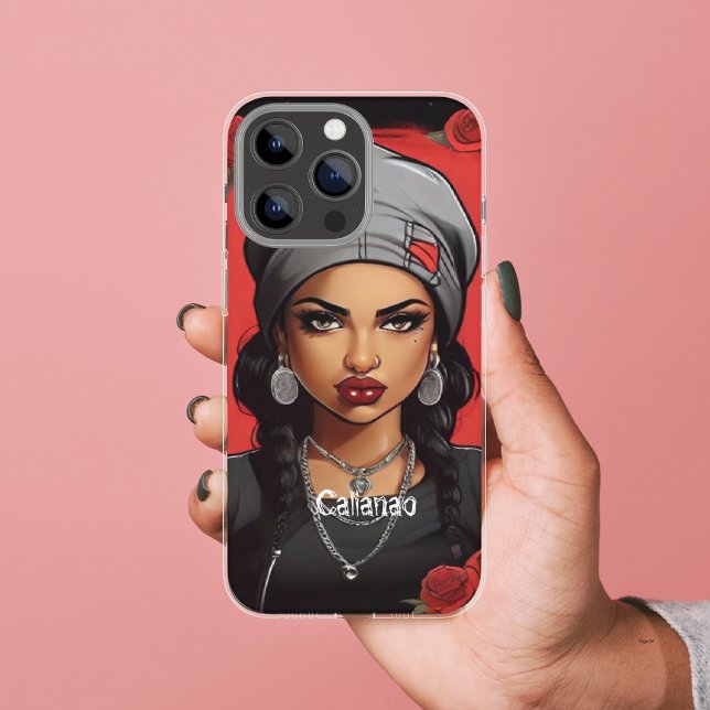 Retro Gangster Girl Personalized Street Style Boh Case-Mate iPhone Case (Creator Uploaded)