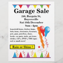 Retro Garage Sale Yard Sale