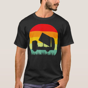Retro Garbage Truck Truck Trash Recycling Waste Ma T-Shirt