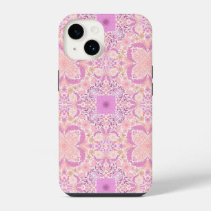 Retro garden florals  in pink iPhone 14 case