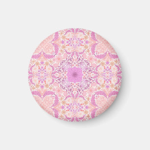 Retro garden florals in pink magnet