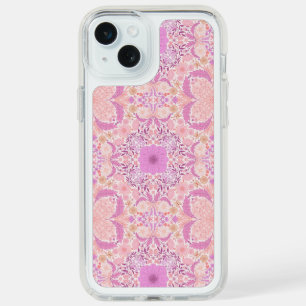 Retro garden florals  in pink iPhone 15 plus case