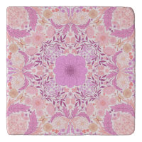 Retro garden florals in pink