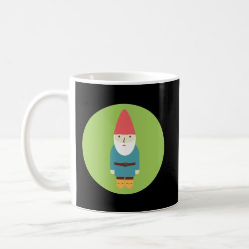 Retro Garden Gnome Print Coffee Mug