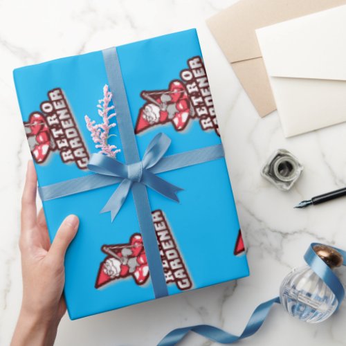 Retro Garden Gnome Wrapping Paper