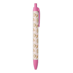 Retro Garden Pink Floral Pattern Pen