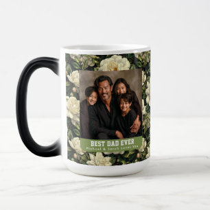 Retro Gardenias Dad Day Iced Coffee Color Morph Mug