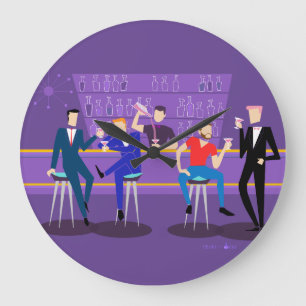 Retro Gay Bar Acrylic Round Wall Clock