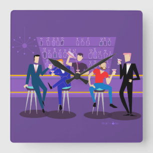 Retro Gay Bar Acrylic Wall Clock
