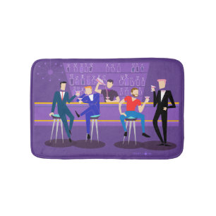 Retro Gay Bar Bath Mat