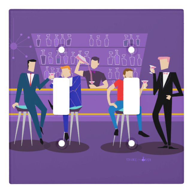 Retro Gay Bar Light Switch Cover (Front)