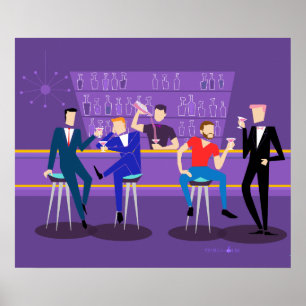 Retro Gay Bar Poster