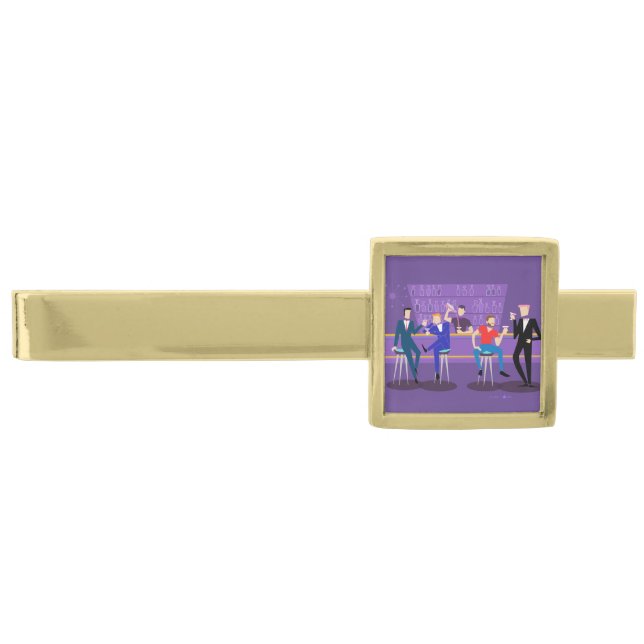 Retro Gay Bar Tie Bar (Front)