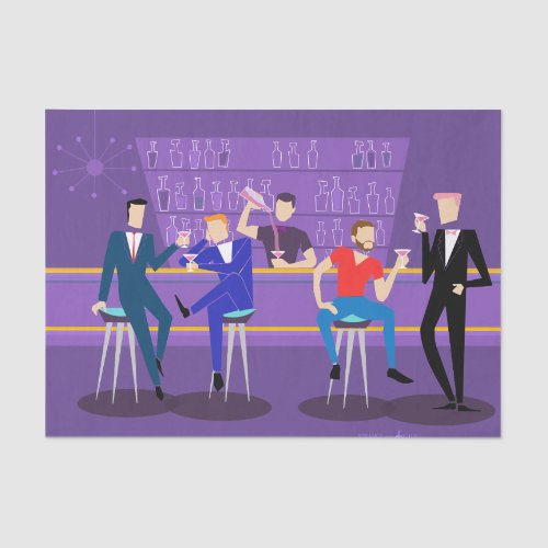 Retro Gay Bar Tissue Paper Retro Gay Bar Tissue Paper