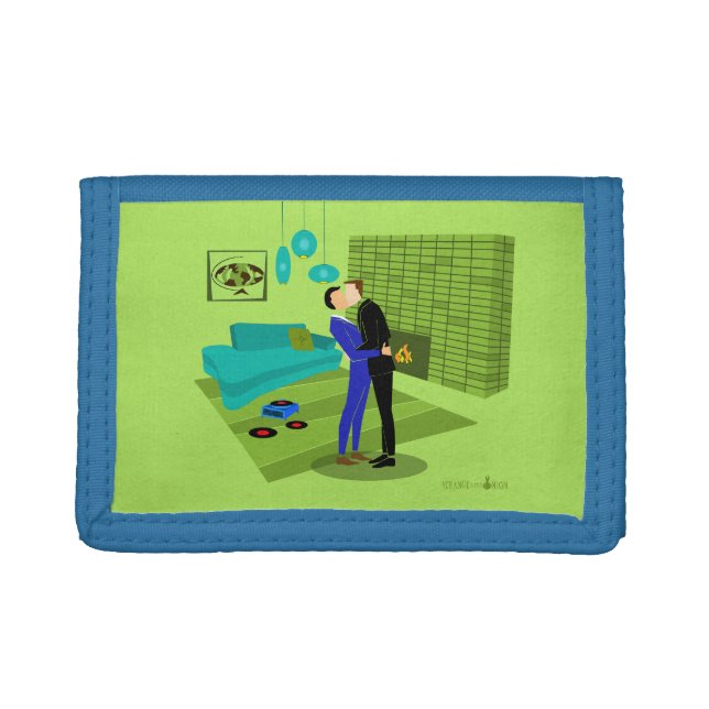 Retro Gay Couple In Love Photo Wallet (Front)