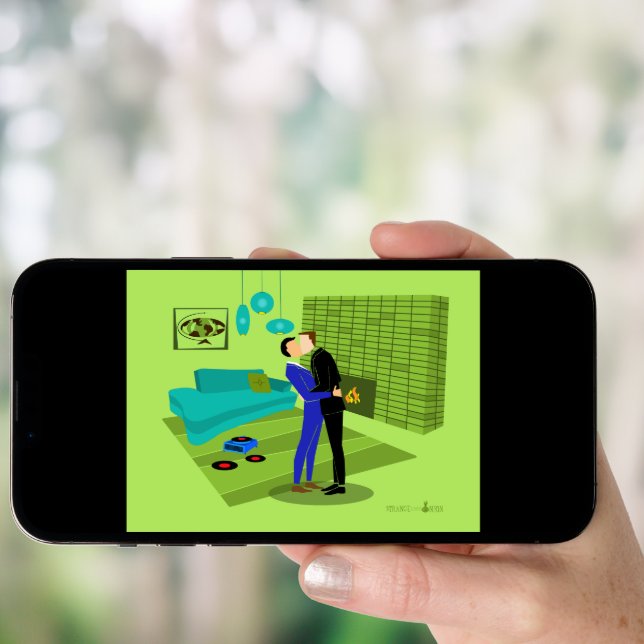 Retro Gay Couple in Love Poster (Front Digital)