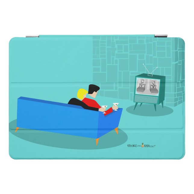 Retro Gay Couple Watching TV iPad Smart Cover (Horizontal)