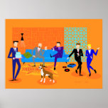 Retro Gay Party Poster (with Dog) at Zazzle
