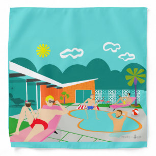Retro Gay Pool Party Bandana