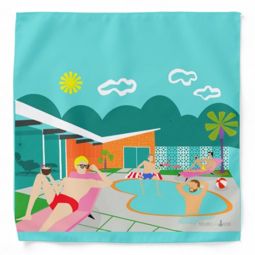 Retro Gay Pool Party Bandana