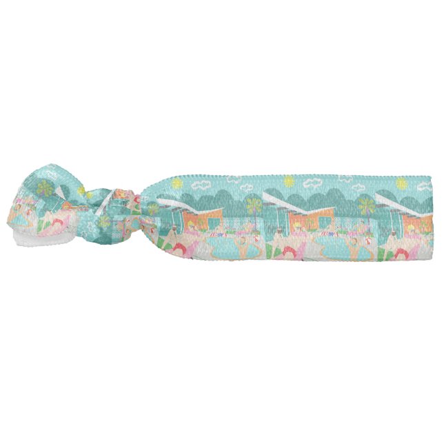 Retro Gay Pool Party Hair Tie (Left)