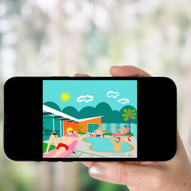 Retro Gay Pool Party Poster (Front Digital)