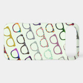 Retro Geek Hipster Glasses Pattern iPhone4S case (Back (Horizontal))