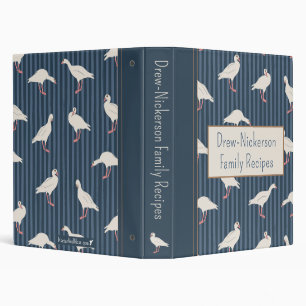 Retro Geese Recipe Binder