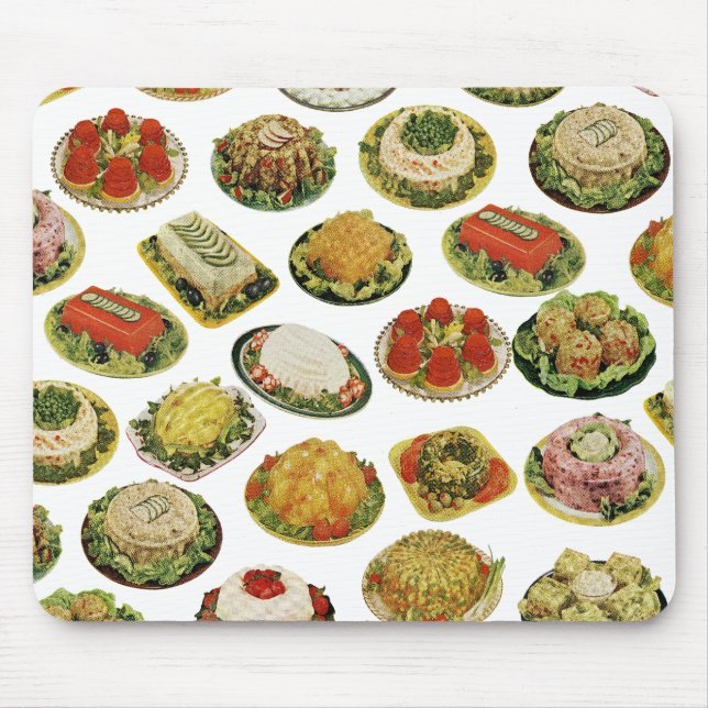 Retro Gelatin Salads Mouse Pad (Front)