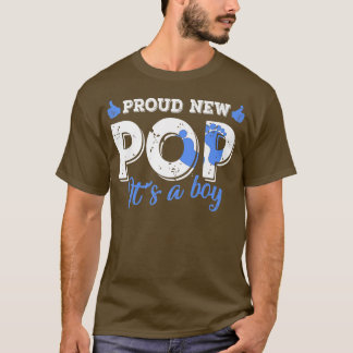 Retro Gender Reveal Proud New Pop It's A Boy T-Shirt
