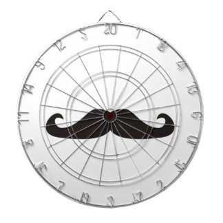 Retro gentelman mustaches dart board